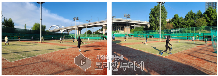 [코리안투데이] 성동구, 응봉체육공원 테니스장 확장 및 환경 개선 완료 © 지승주 기자