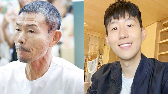 [코리안투데이] 손웅정 감독과 손흥민 모습© 김현수 기자