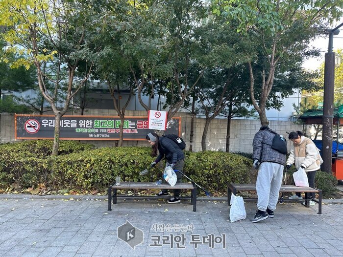 ▲ [코리안투데이] 2023 청년 지구생활 실천 활동가의 제로웨이스트 부스 참여 ©우정희 기자 ©
