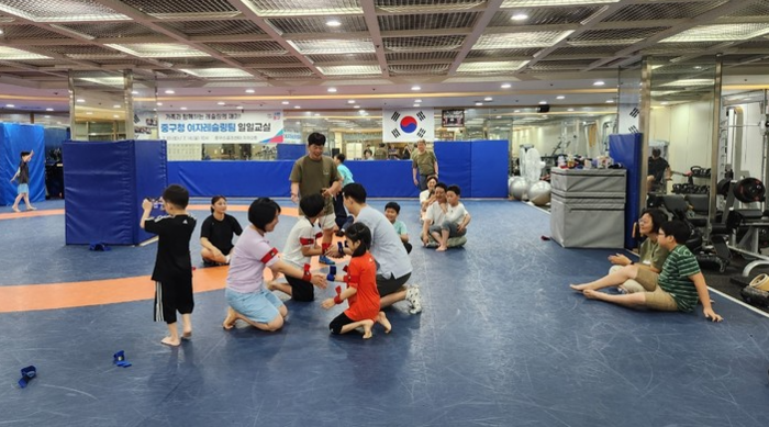 [코리안투데이] 중구여자레슬링단과 함께하는 레슬링체험 © 지승주 기자