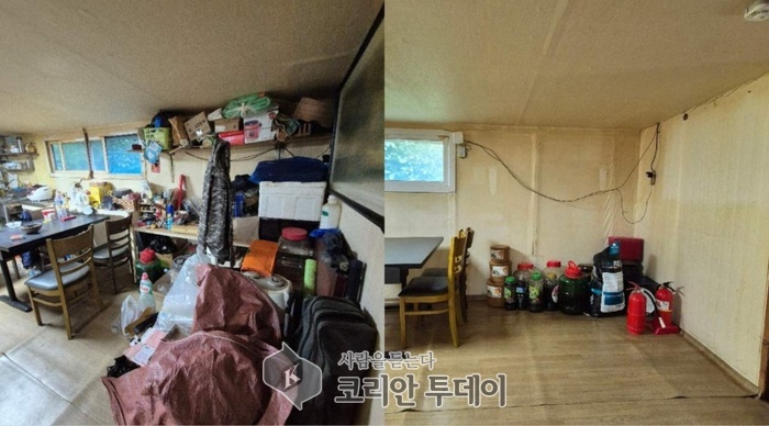 [코리안투데이] 처인구 남사읍 지역사회보장협의체는 지원봉사자들과 함께 주거환경 개선 사업을 진행했다. © 김나연 기자