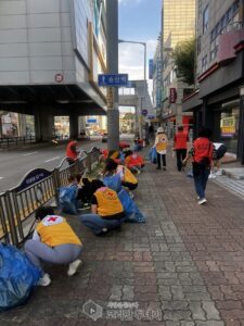 송산1동, 추석맞이 환경정화 활동으로 쾌적한 거리 조성