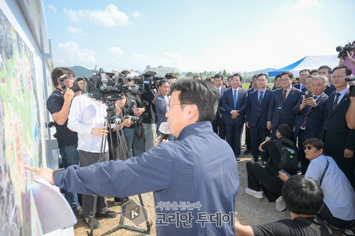 [코리안투데이] 세종의사당 부지 현장 방문 © 이윤주 기자