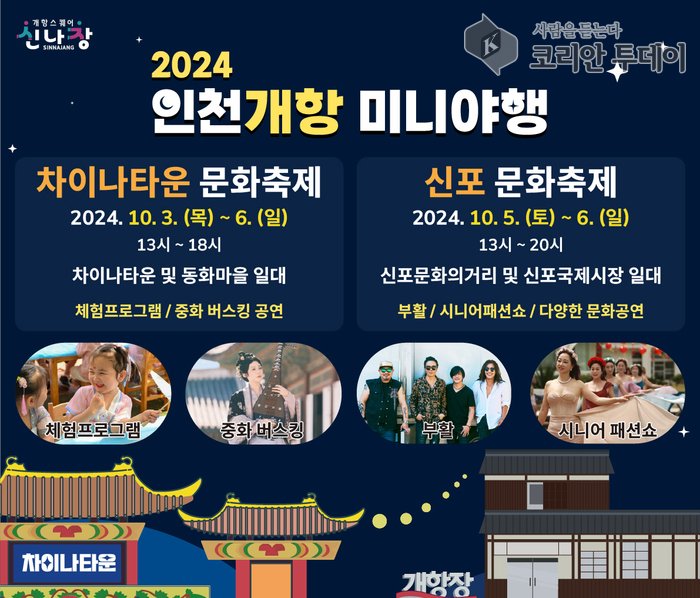 [코리안투데이] ‘2024 인천개항 미니 야행’ 홍보 포스터 © 김미희 기자
