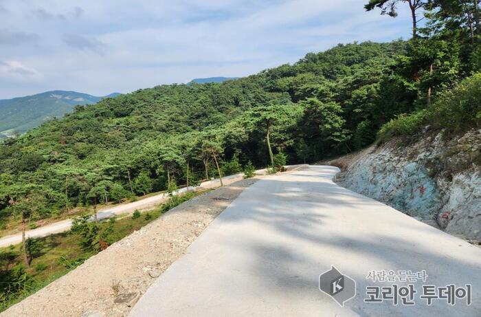 [코리안투데이] 부안군, 변산면 사투봉 임도 600m 신설 완료 © 조상원 기자