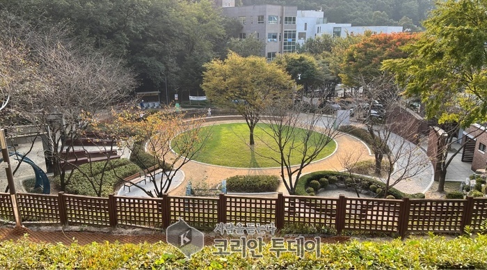 [코리안투데이] 재정비를 완료한 상현동 소실봉근린공원 전경 © 김나연 기자