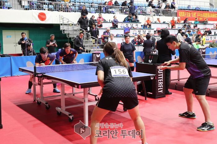 [코리안투데이] 성남시 제15회 아시안(태평양) 베테랑 유니온 탁구 선수권 대회 © 김나연 기자