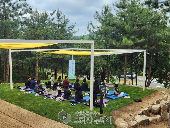 [코리안투데이] 의정부시, 자일산림욕장에서 열린 ‘의정부 포레스트’ 현장 © 강은영 기자