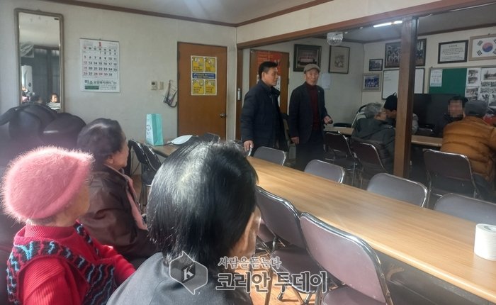 [코리안투데이]간석3동, 새해맞이 경로당 순회 방문] © 김현수 기자