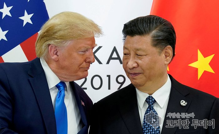 [코리안투데이] 트럼프1기 시절 G20정상회담에서 만난 시진핑 중국 주석과 만난 트럼프 당시 미국 대통령 © 현승민 기자