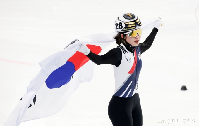 [코리안투데이] 김길리, 하얼빈 동계아시안게임 1500m 금메달 쾌거 © 김현수 기자