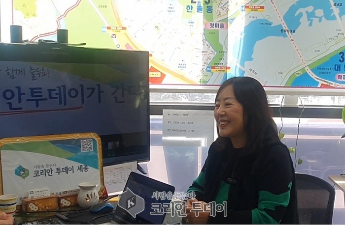 [코리안투데이] 코리안 투데이 세종 이윤주 지부장 인터뷰장면 © 이예진 기자