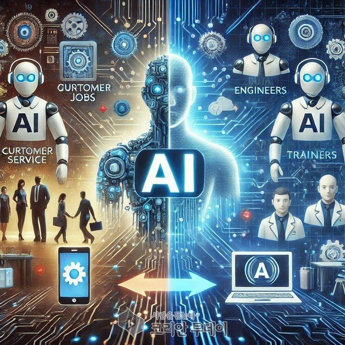 AI가 변화시키는 노동 시장과 새로운 일자리 지형 • AI 기술의 발전으로 인해 기존 일자리가 변화하고, 새로운 직업이 창출되는 과정 분석