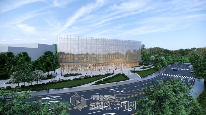 [코리안투데이] 수원시 영통도서관 신축 예정 건물 사진 © 노종숙 기자