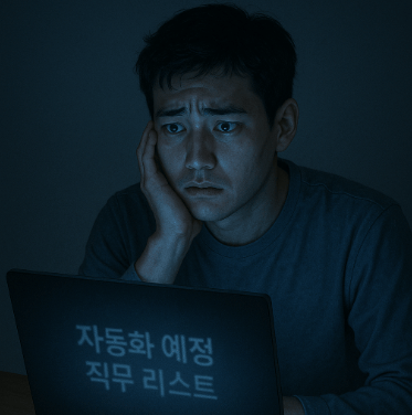 [코리안투데이] AI 시대의 불안 속에 있는 청년(AI 생성 이미지) © 김미희 기자