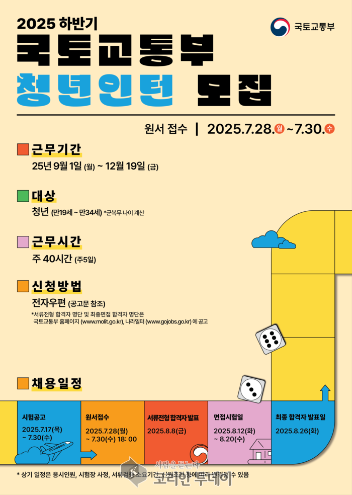[코리안투데이] 청년인턴 프롬프트 포스터 ( 사진 = 국토교통부) © 송현주 기자