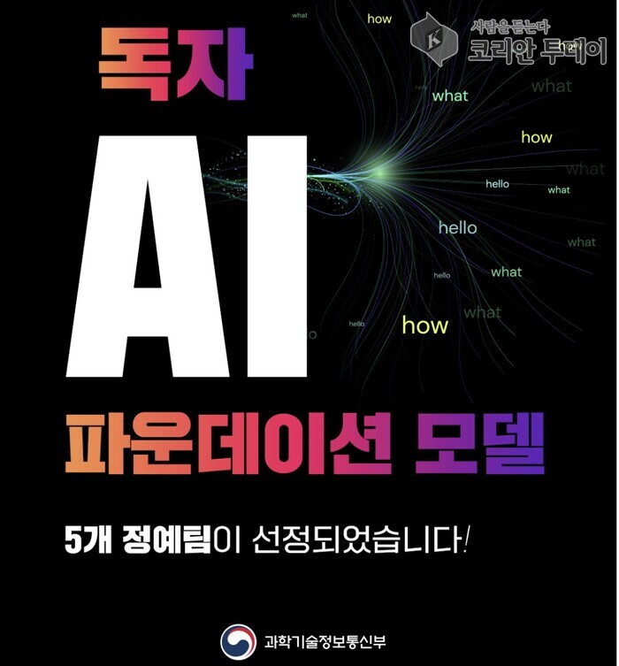 [코리안투데이] 독자 AI 파운데이션 모델 프로젝트 홍보 ©송정숙 기자