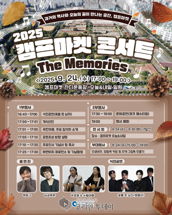 [코리안투데이] 부평 캠프마켓, 2025년 ‘The Memories’ 콘서트로 시민과 만나다 © 임서진 기자