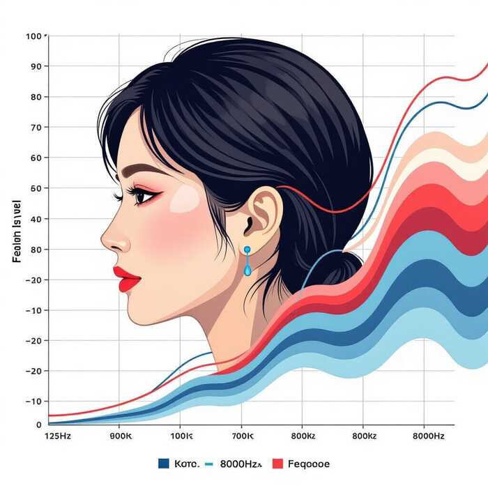 [코리안투데이] 18-3. 저주파수 난청 청력도 그래프 © 지승주 기자