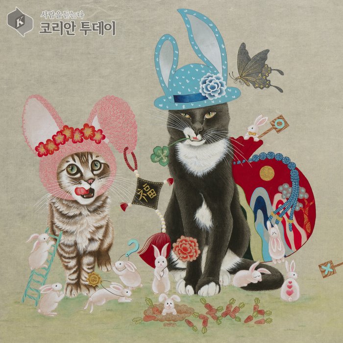 [코리안투데이] 고선애 민화, 2025 Unknown Vibes 아트페어에서 감정의 주름을 그리다 ©김현수 기자
