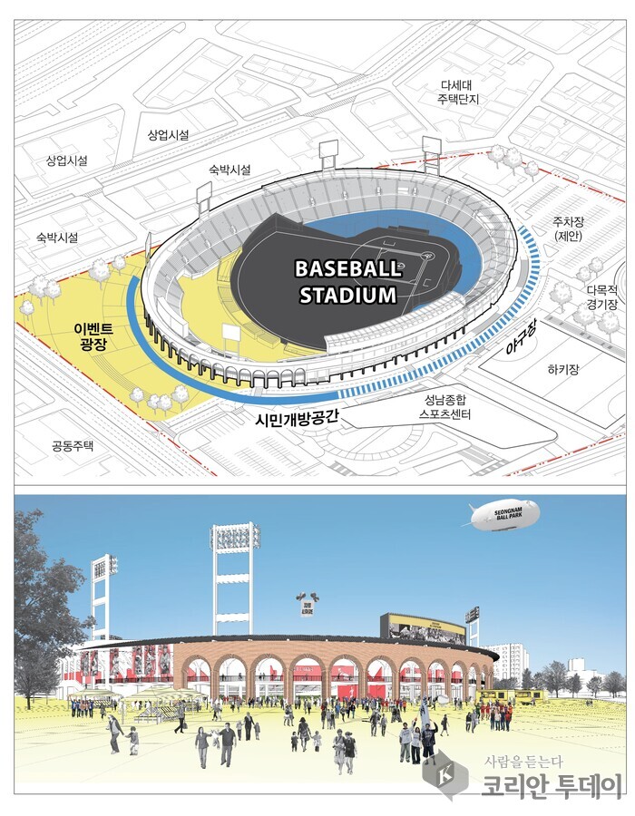 城南市2028年“Play Ball”……職業棒球場藍圖出爐