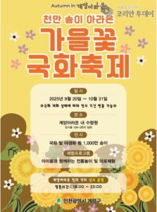 계양아라온, 3천만 송이 ‘가을꽃 국화축제’ 개막