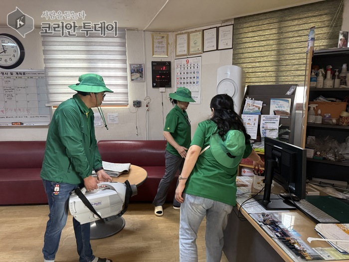 Désinfection pour les groupes vulnérables à Namdong-gu, le conseil Saemaul Undong améliore les conditions de logement