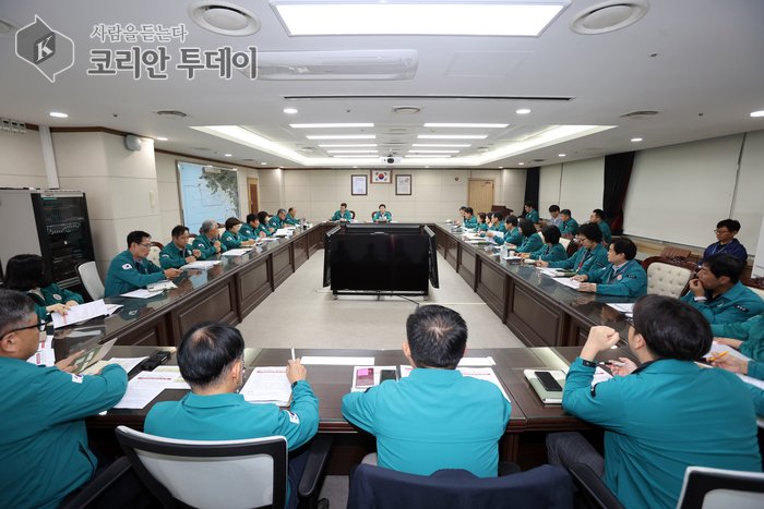 [코리안투데이] 옹진군, 국가정보원 화재 여파 ‘민원 마비’ 총력 대응 회의 © 김미희 기자