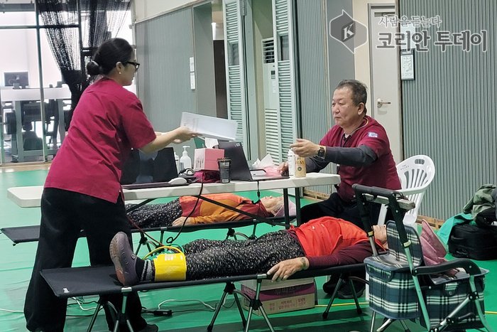[코리안투데이] 인천성모병원, 연평도서 무료진료 © 김미희 기자
