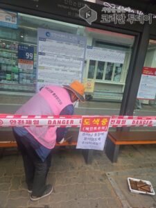 논현고잔동 통장자율회, 버스승강장 벤치 정비로 깨끗한 마을 조성