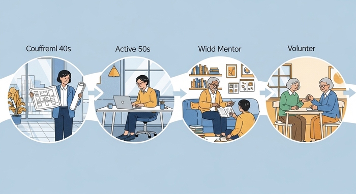 [Life’s Second Act] Age-Specific Life’s Second Act Characteristics and Optimal Timing