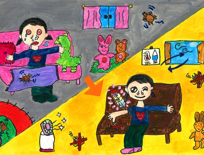 [코리안투데이] 제3회 아토피 천식 그림 공모전 유치부 대상 작품 © 임승탁 기자