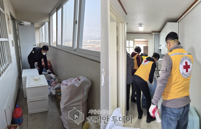 [코리안투데이] 클린케어 봉사활동, 봉주르Wonju봉사단과 적십자 봉사회 따뜻한 연말 나눔 © 이선영 기자