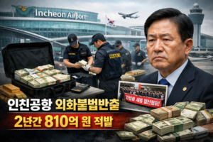 인천공항 외화불법반출 2년간 810억 적발… 공항공사 책임 논란