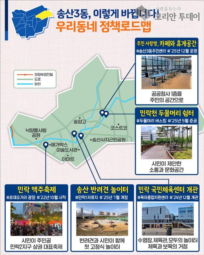 ▲ [코리안 투데이] 의정부시, 우리동네 정책로드맵 ‘송산3동편’ © 안종룡 기자