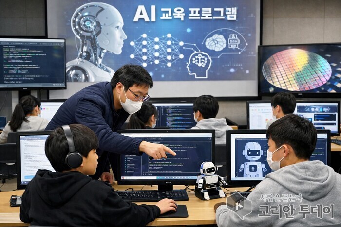 [코리안투데이] 인공지능 교육 관련 AI 생성 이미지 © 김문희 기자