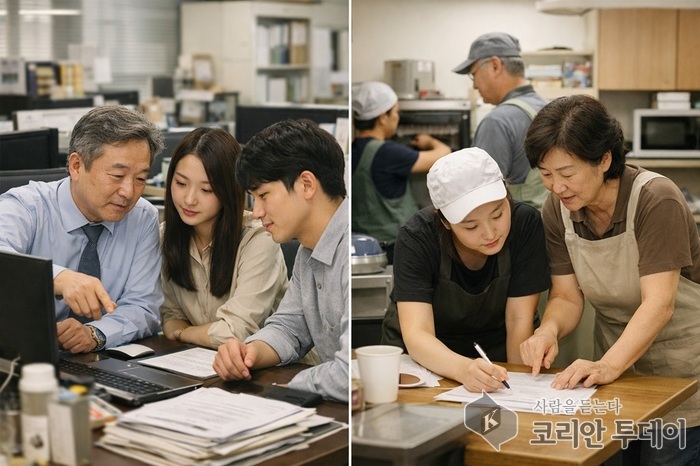 [코리안투데이] 전일제 근무와 파트타임 근무 모습 비교 © 임희석 기자