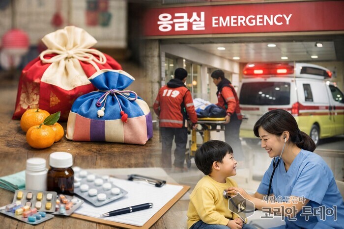 [코리안투데이] 설 연휴 응급의료센터 관련 AI 생성 이미지 © 김문희 기자