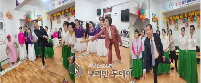 [코리안투데이] 윷놀이 삼매경.( 김경환상임고문.김미정회장,박성진수석부위원장) © 박수진 기자