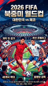 2026 FIFA 북중미 월드컵 개막 대한민국 대표팀 홍명보호의 위대한 도전과 중계 일정 안내