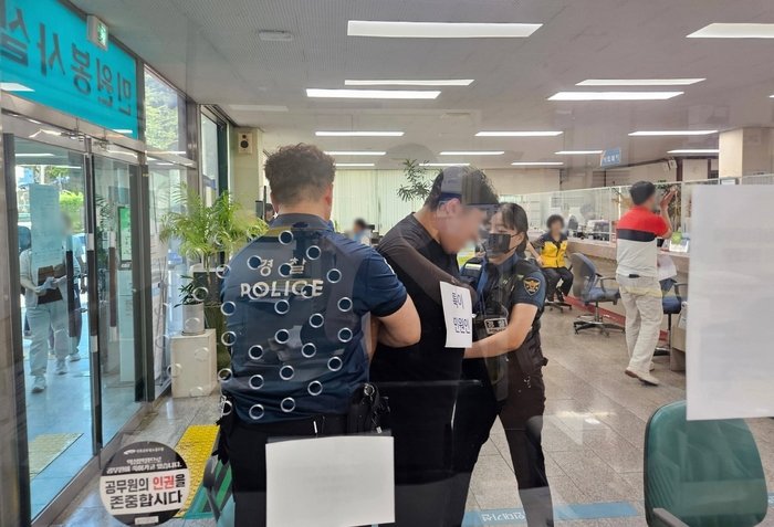 [코리안투데이] 주안역지구대와 함께 진행한 비상 대응 훈련 © 김미희 기자