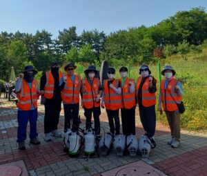 운서2동 주민이 직접 나섰다…’주민자율방역단’ 방역 개시