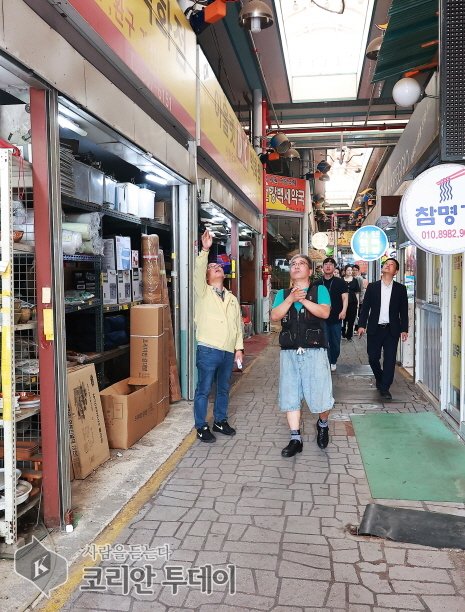 [코리안투데이] 상인 건의사항 청취 현장 © 김미희 기자