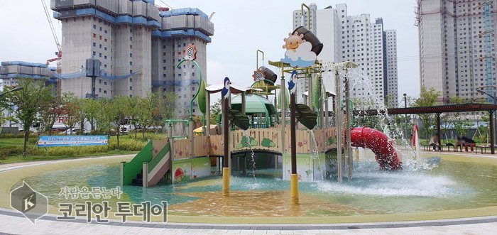 [코리안투데이] 아이그린공원 어린이 물놀이장 © 김미희 기자