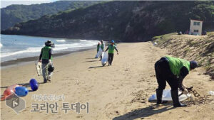 대청면, 지두리 해수욕장 개장 앞두고 ‘클린업데이’