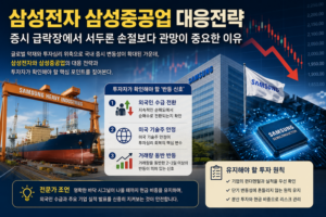 삼성전자 삼성중공업 대응전략, 증시 급락장에서 서두른 손절보다 관망이 중요한 이유