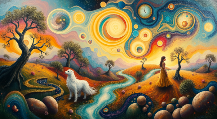 [코리안투데이] <서로 다른 시선> (2026) (72 x 50cm, AI on canvas, 2026) © 지승주 기자