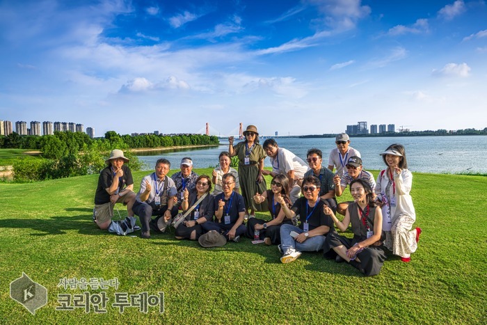 [The Korean Today] 韩国代表团实地体验临沂自然与休闲资源，考察其与旅游产品相结合的现场条件 © 池承柱记者