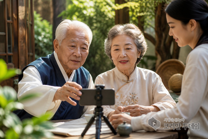 【银色之桥】第4卷·第15章·站在孙女镜头前的奶奶,我在那里看到了另一种晚年