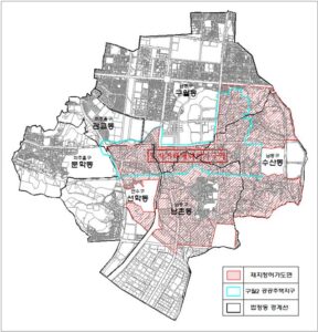 Incheon prolonge d’un an la zone de transactions foncières soumises à autorisation du district de logements publics de Guwol 2